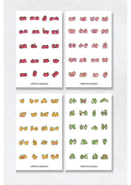 6'lı Sticker Seti / Bullet Journal / Scrapbook / Ajanda Etiket Seti / Sticker Book fırsatları