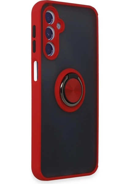 Samsung Galaxy M34 5g Kılıf Montreal Yüzüklü Silikon Kapak - Kırmızı fiyatları