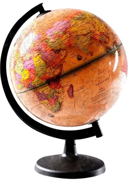 Dünya Küresi 10CM Siyasi 1 Adet Masaüstü Siyasi Dünya Küresi Coğrafya Sınıf Eğitim Kalemtraşlı Dünya