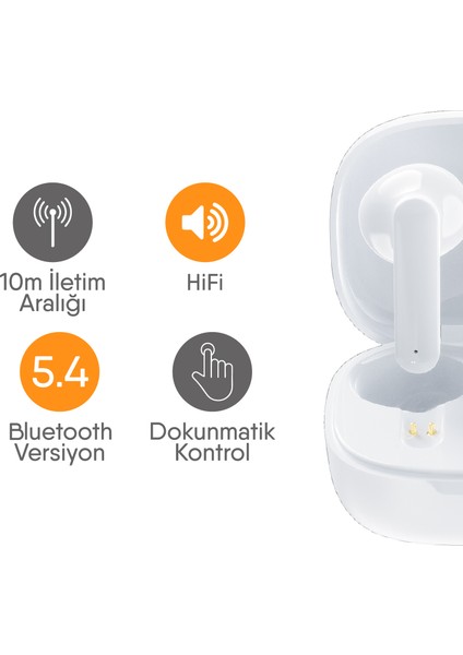 Mercury Bluetooth Kulaklık — iPhone 12 Pro Max / 13 / 14 (Temiz Çağrı) modelleri