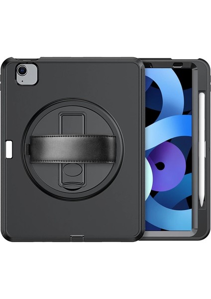 Ipad 2022 10.9 (10.nesil) Kılıf Hand Strap Tablet Kılıfı - Siyah modelleri