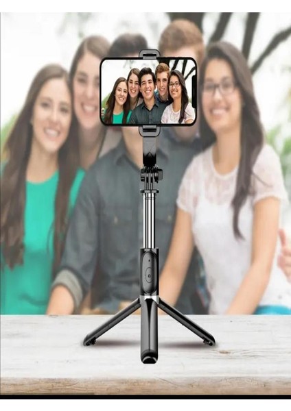 Bluetooth Kumandalı Kablosuz Tripod Selfie Çubuğu - Monopod Selfie Çubuğu fiyatları