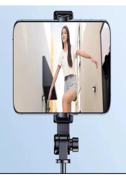 Bluetooth Kumandalı Kablosuz Tripod Selfie Çubuğu - Monopod Selfie Çubuğu
