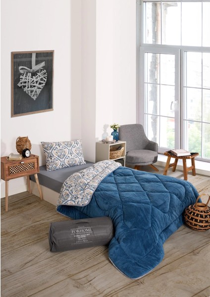 Tek Kişilik Wellsoft Çift Taraflı Yorgan ve Yastık Kılıfı Seti