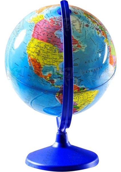 Dünya Küresi Mavi 10 cm Siyasi 1 Paket Masaüstü Coğrafya Dünya Küresi Sınıf Eğitim Kalemtraşlı Dekor modelleri