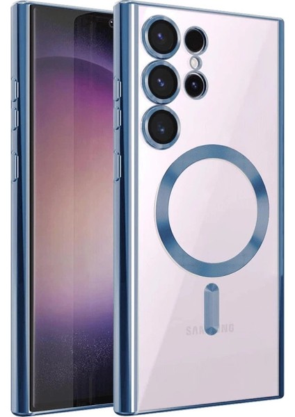 Samsung Galaxy S24 Ultra Kılıf Kross Magneticsafe Kapak - Sierra Blue