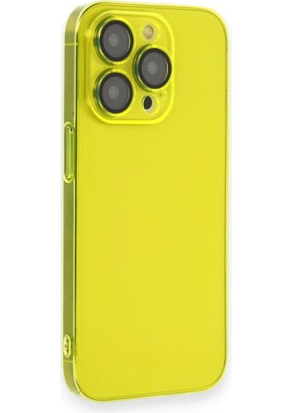 Iphone 14 Pro Kılıf Armada Lensli Kapak - Sarı