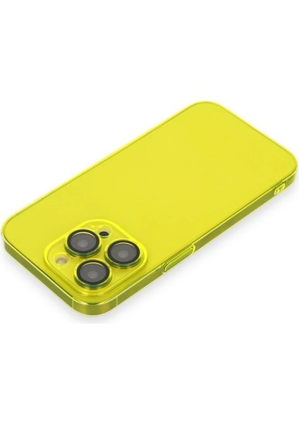 Iphone 14 Pro Kılıf Armada Lensli Kapak - Sarı modelleri