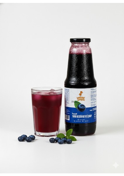 Taneli Yaban Mersini Şurubu - 1350 gr