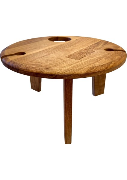 Masif Meşe Katlanabilir Şarap Sehpası indirimleri