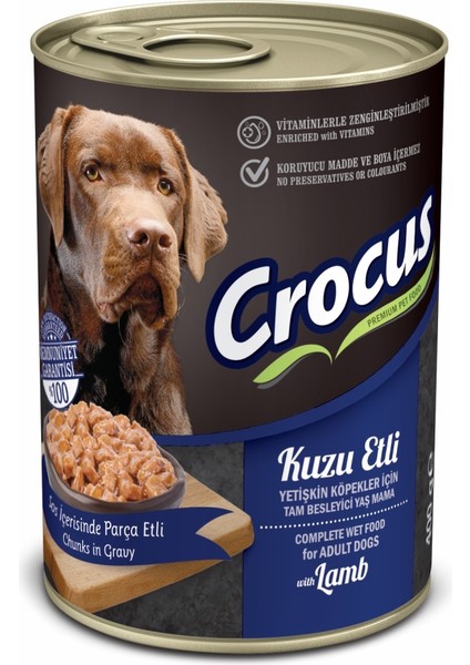 Nrtmsa Crocus YetiŞkin KÖpek Kuzu Etli YaŞ Mama 400 Gr X 4 Adet fiyatları