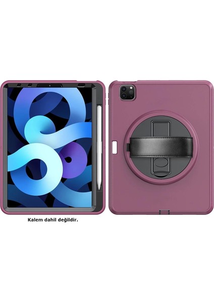 Ipad Pro 11 (2018) Kılıf Hand Strap Tablet Kılıfı - Mürdüm fiyatları