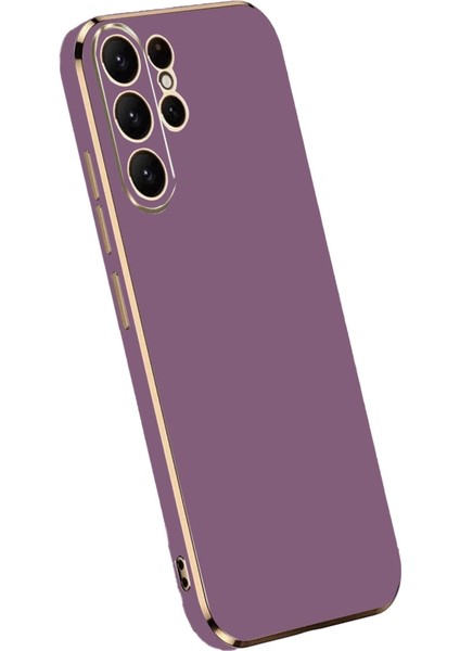 Samsung Galaxy S24 Ultra Kılıf Volet Silikon - Mor