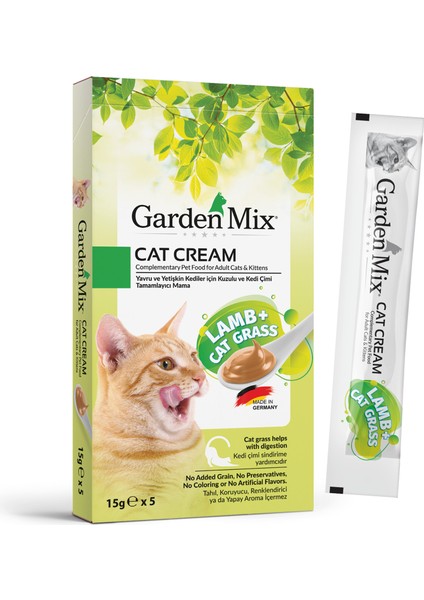 Mtxdpn Garden Mix Kedi Kremasi Kuzu Kedi Otu 5 X 15 Gr X 3 Adet fiyatları