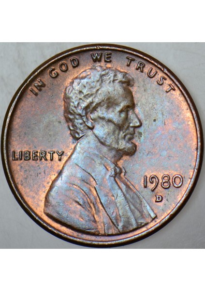 Amerika Birleşik Devletleri 1 Cent 1980 Lıncoln Memorıal Cent. 19 mm Çilaltı fiyatları