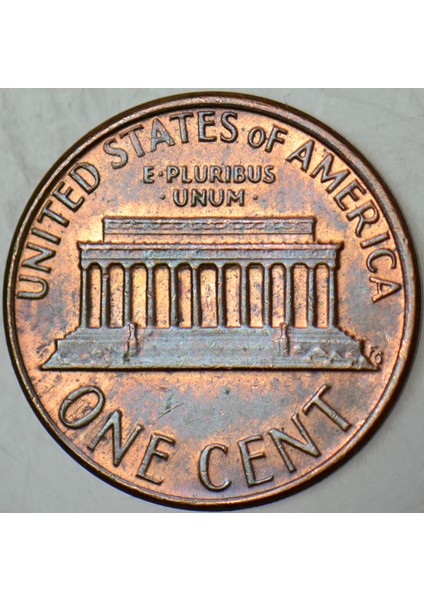 Amerika Birleşik Devletleri 1 Cent 1980 Lıncoln Memorıal Cent. 19 mm Çilaltı modelleri