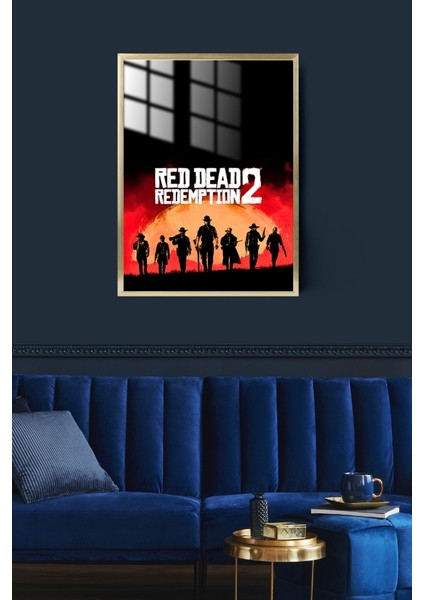 Red Dead Redemption 2 Çerçeveli Metal Poster Tablo