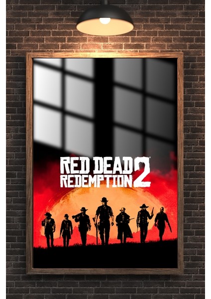 Red Dead Redemption 2 Çerçeveli Metal Poster Tablo fırsatları