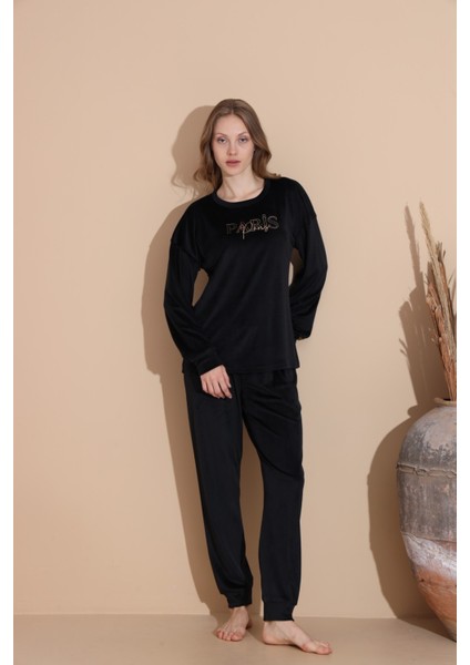 Baskılı Kadife Pijama Takımı fırsatları