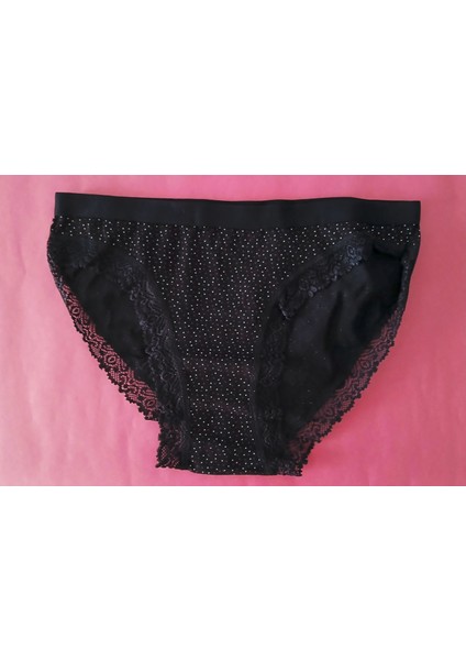Kadın Siyah Renk Tutku Işıl Serisi Külot