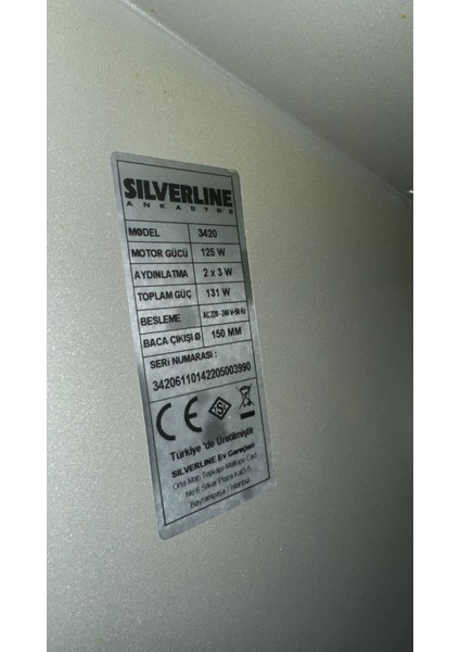 Silverline 3420 Davlumbaz Karbon Filtresi Uyumlu indirimleri