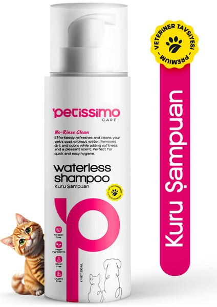 Kuru Şampuan - Kedi ve Köpek Için Tüy Bakımı