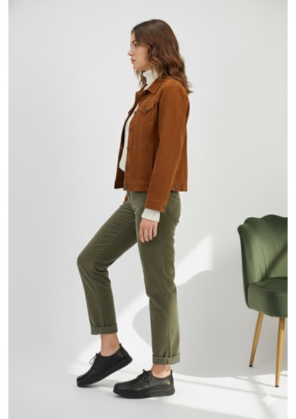 Kadın Hakiki Deri Ortopedik Lastik Bağcıklı Yumuşak Mevsinlik Günlük Ayakkabı BD25/MA2610 fiyatları