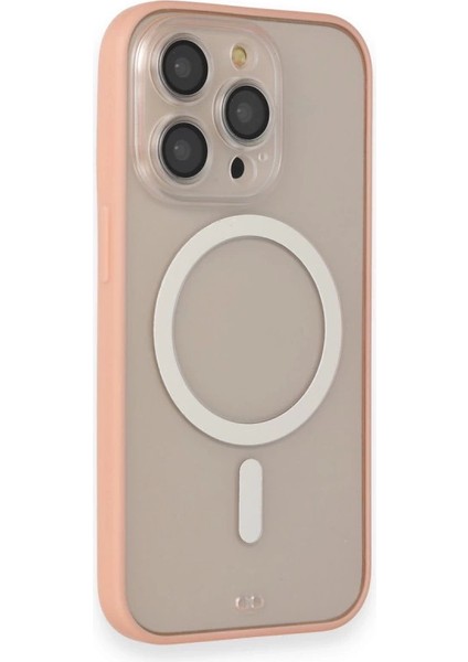 Iphone 14 Pro Max Kılıf Grand Magneticsafe Kapak - Pembe