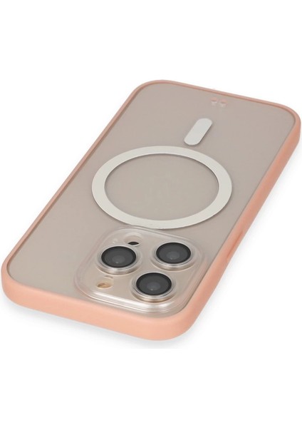 Iphone 14 Pro Max Kılıf Grand Magneticsafe Kapak - Pembe modelleri