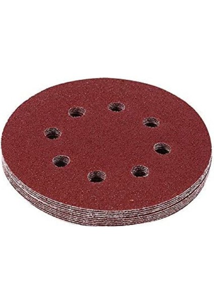 Baytec 5 Adet 60 Kum 8 Delikli 125 mm Cırt Zımpara Kağıdı El Zımparaları Avuç Içi Spiral Taşlama fiyatları