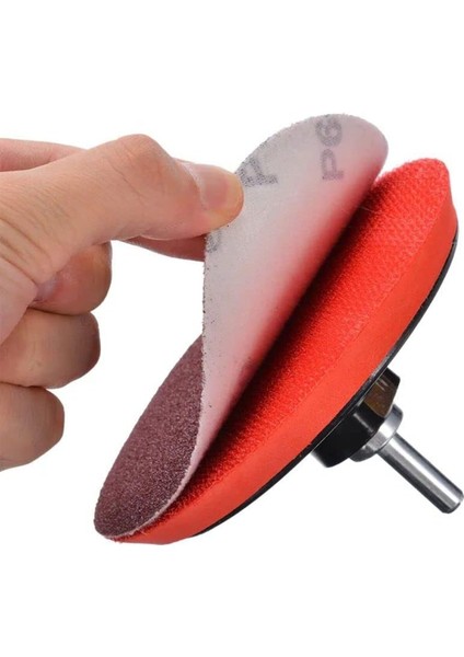 10 Adet 40 Kum Deliksiz 115 mm Havalı Cırt Zımpara Kağıdı El Zımparaları Avuç Içi Spiral Taşlamalı