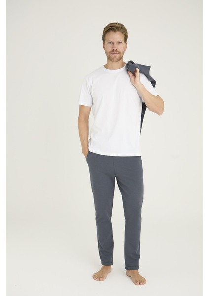 Erkek Comfort Fit Çıtçıtlı Gömlek Kısa Kol T-Shirt Jogger Pantolon 3'lü Eşofman Takım modelleri