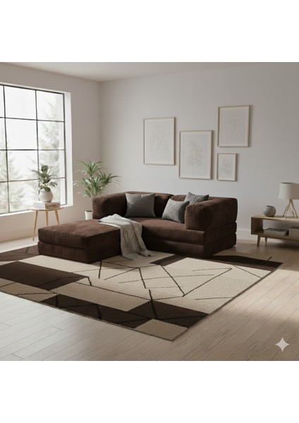 Modern Fitilli Kadife | Köşe Koltuk | 1800X180 Köşe Takımı | Modüler Köşe Takımı | Yataklı L Koltuk | Fitilli Kadife