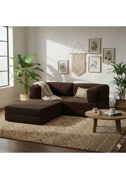 Modern Fitilli Kadife | Köşe Koltuk | 1800X180 Köşe Takımı | Modüler Köşe Takımı | Yataklı L Koltuk | Fitilli Kadife fiyatları