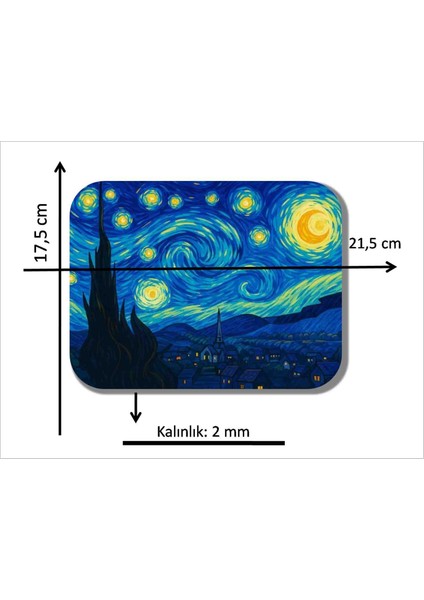 Olağanüstü Bir Gece Baskılı Mouse Pad modelleri