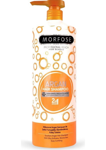 Şampuan 1000ML Turuncu Seri Argan modelleri
