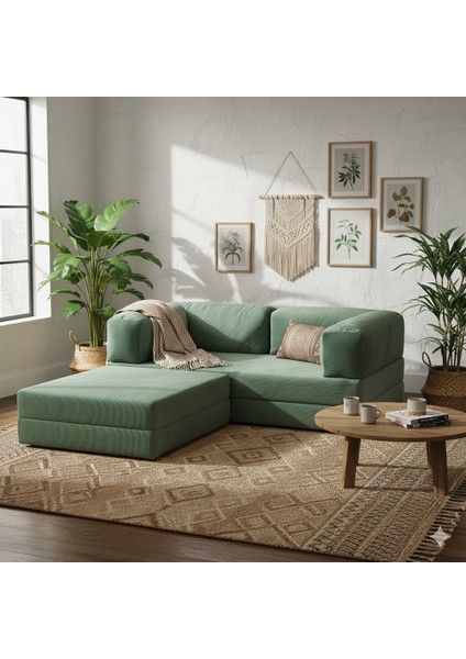 Modern Fitilli Kadife | Köşe Koltuk | 1800X180 Köşe Takımı | Modüler Köşe Takımı | Yataklı L Koltuk | Fitilli Kadife fiyatları