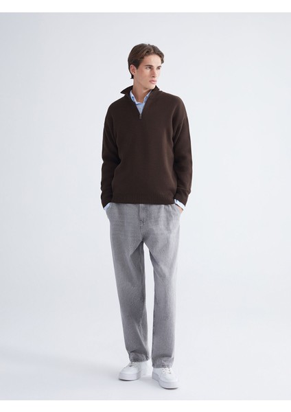 Yeni Sezon Dik Yaka Uzun Kollu Erkek Triko Kazak fiyatları