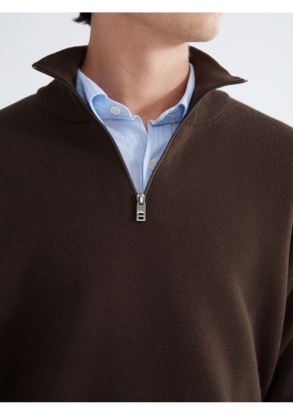 Yeni Sezon Dik Yaka Uzun Kollu Erkek Triko Kazak modelleri