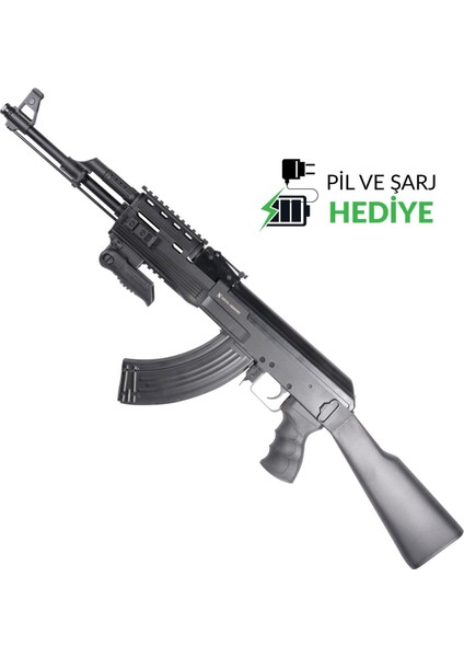 AK47 Tactıcal Airsoft Tüfek Pıl Şarj Dahıl Set - DA-C13