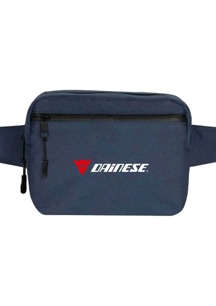Dainese Logo Text Bel Çantası Fermuarlı Lacivert Renk