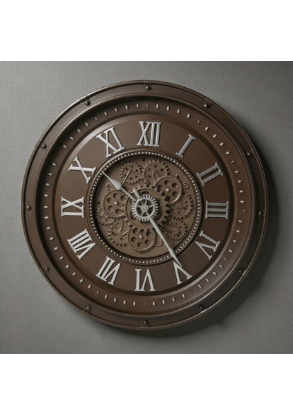 Duvar Saati Ultralux 60X60 (Dekoratif Büyük Boy Şeffaf Camlı)