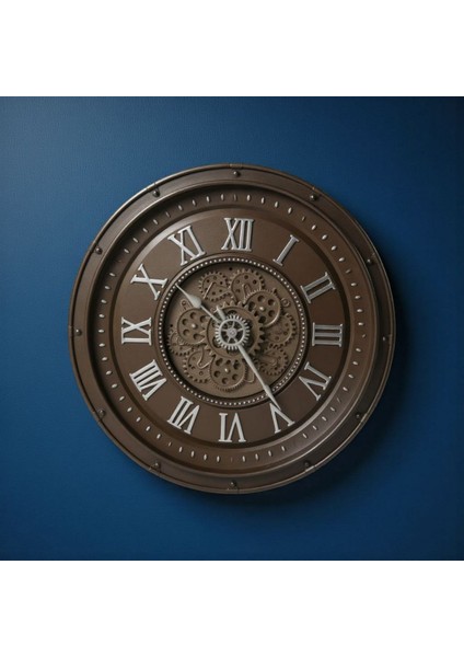 Duvar Saati Ultralux 60X60 (Dekoratif Büyük Boy Şeffaf Camlı)