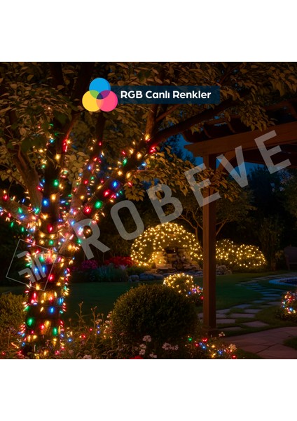 10 Metre 100 Ledli Fişli LED Işık RGB Karışık Renk Yılbaşı Led Işık Dekor Lambası Yılbaşı Ağacı Işığı Organizasyon LED Işık indirimleri