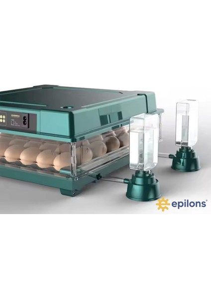 Slim Yeni Model 130’lu Gün Sayaçlı Otomatik Kuluçka Makinesi – Tavuk Kaz Ördek Kuş Yumurtası Uyumlu