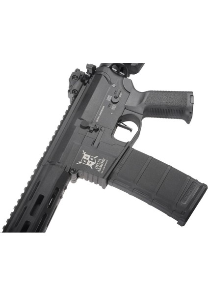M4 AR15 M-Lok 10" Charlie Siyah Airsoft Tüfek Set DA-C09