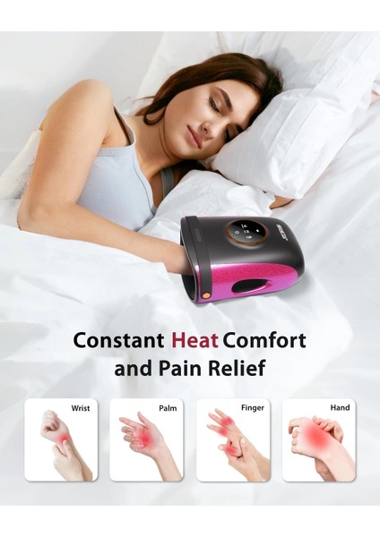 Cıncom El Masaj Makinesi Ağrı, Artrit ve Gelişmiş Dolaşım Için - Siyah modelleri