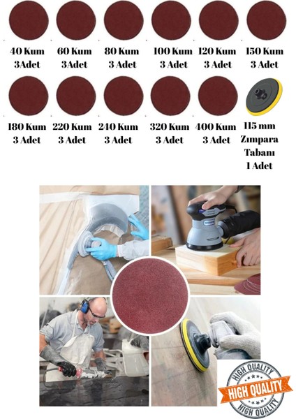 33 Adet Cırt Zımpara Kağıdı El Zımparaları Seti 115 mm Avuç Içi Spiral Taşlama Karma Paket fiyatları