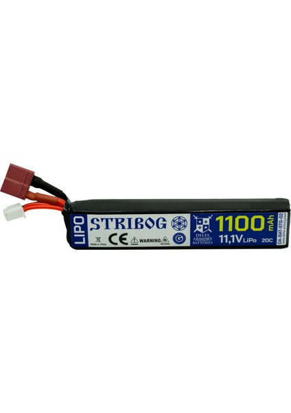 Stribog Airsoft Pil 11.1V Lipo 1100MAH 20C T-Plug fiyatları