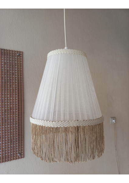 Krem Organze Avize M-0417 Yatak Odası Çocuk Odası Genç ve Bebek Odası Avize Aydınlatma Sarkıt fırsatları